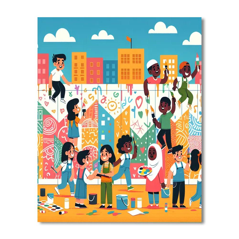 Artful City Murals Number Painting