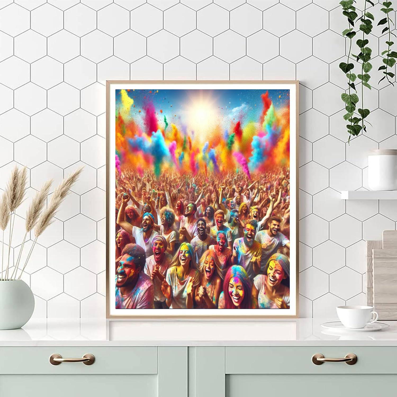 Vivid Festival Of Colors Numbered Painting Kits
