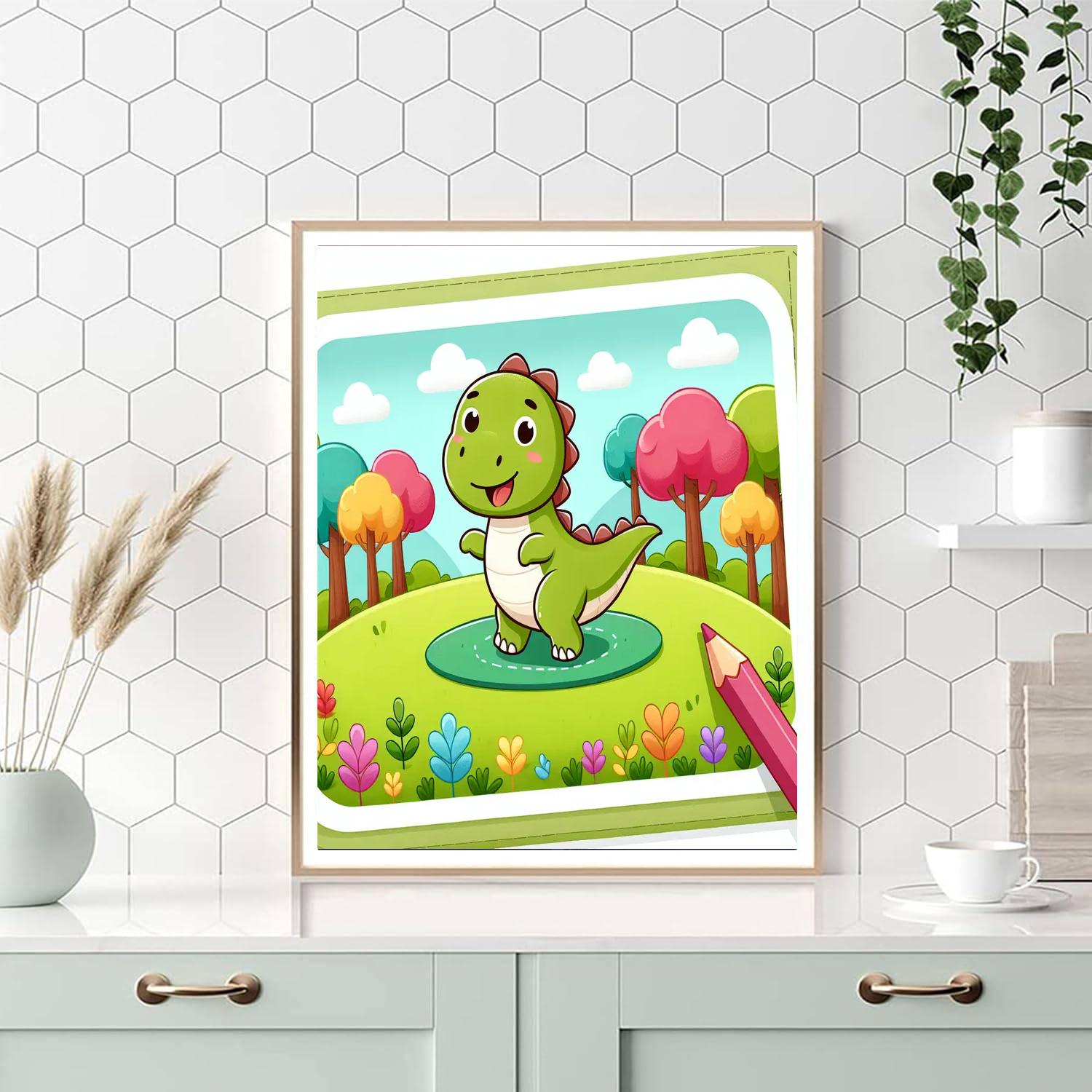 Wandering Dinosaur Paint By Color
