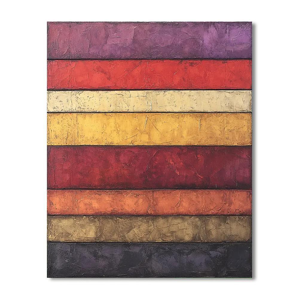 Mark Rothko Inspired Serene Patterns  Number Painting