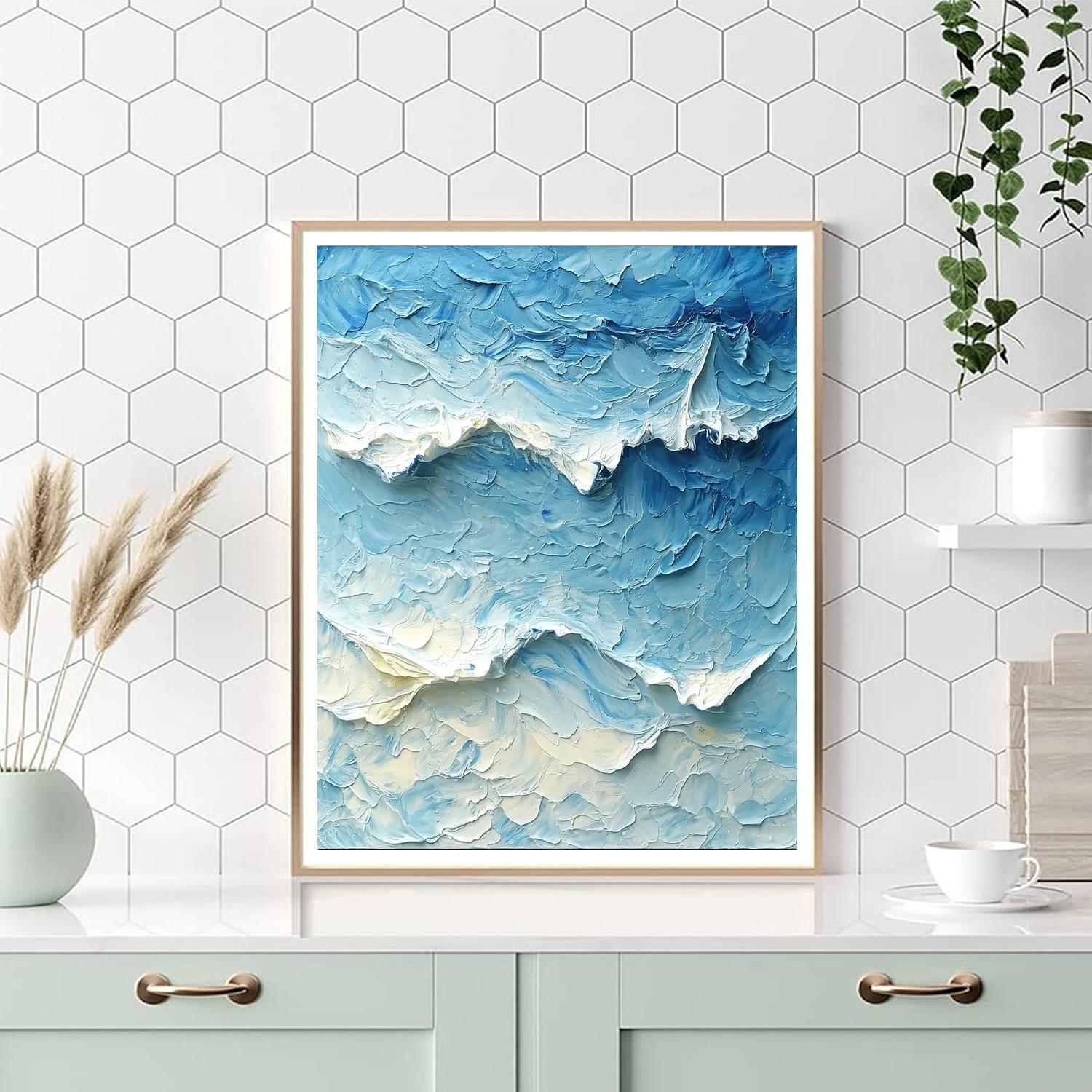 Michelangelo Inspired Harmony Of The Waves  DIY Paint By Numbers