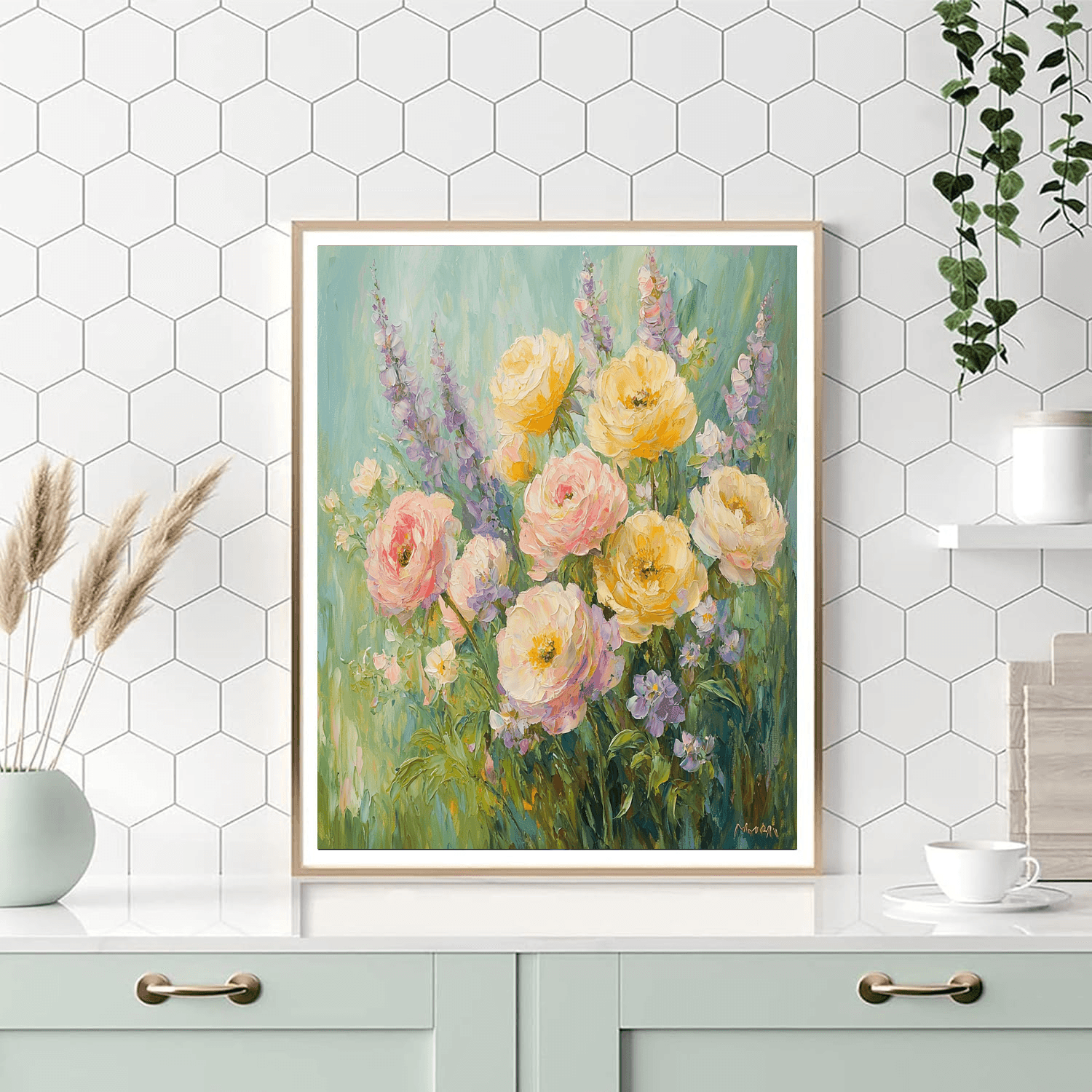 Monet Inspired Blooming Elegance  Paint By Number