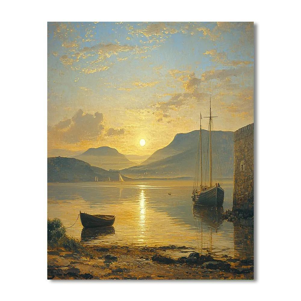 J.M.W. Turner Inspired Turner's Tranquil Horizon  Numbered Painting Kits
