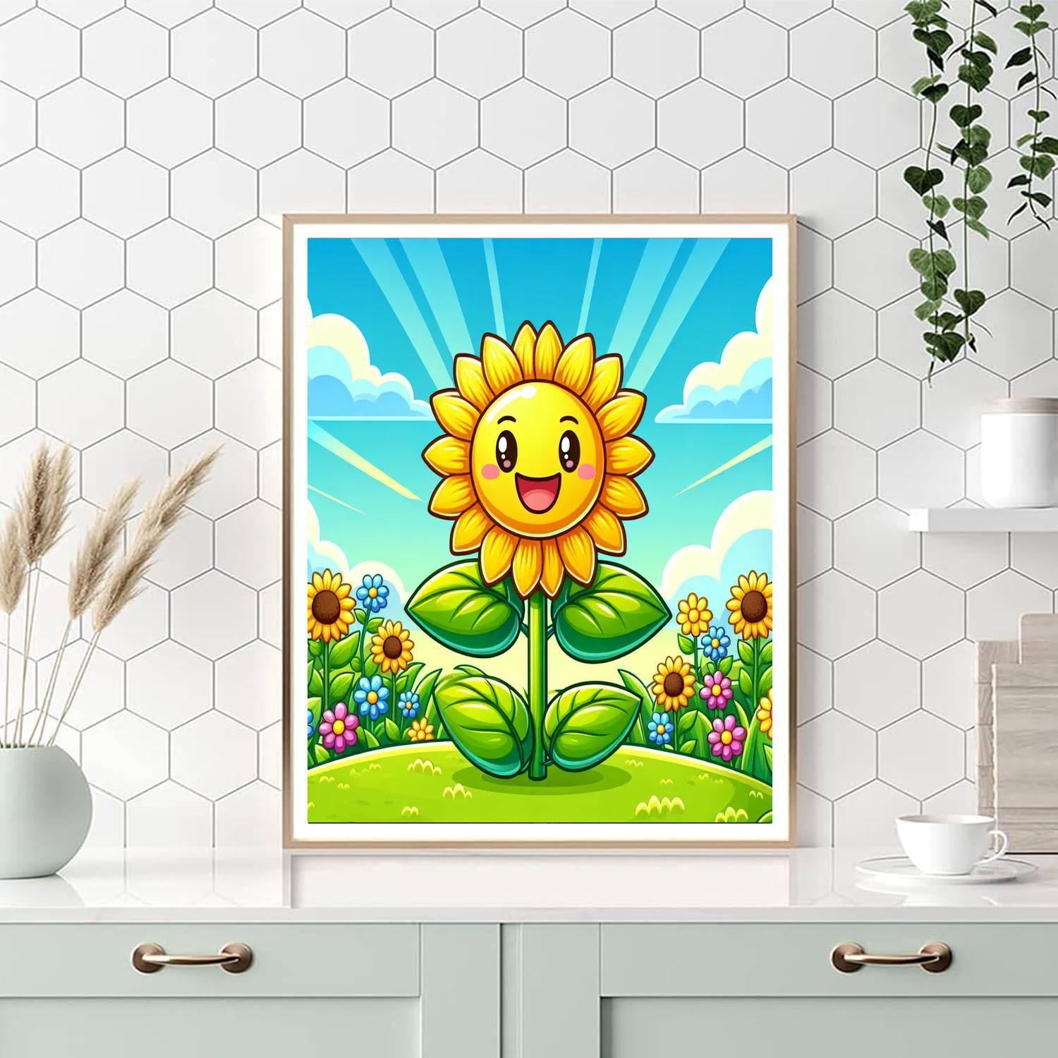 Sunny Day Sunflower Paint By Color