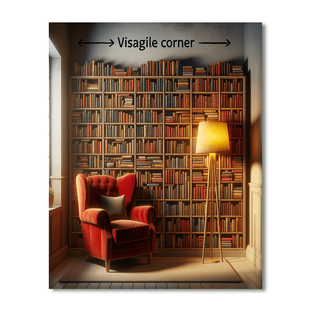 Timeless Library Retreat Paint By Numbers