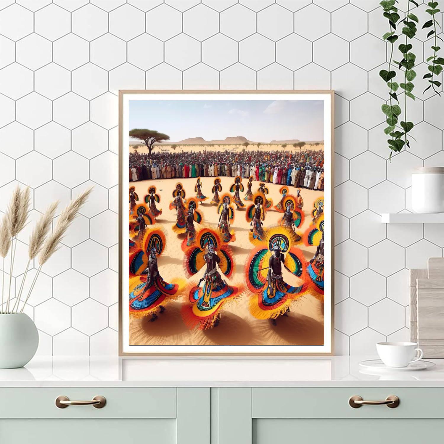 Gerewol Festival - Chad Paint By Numbers Art