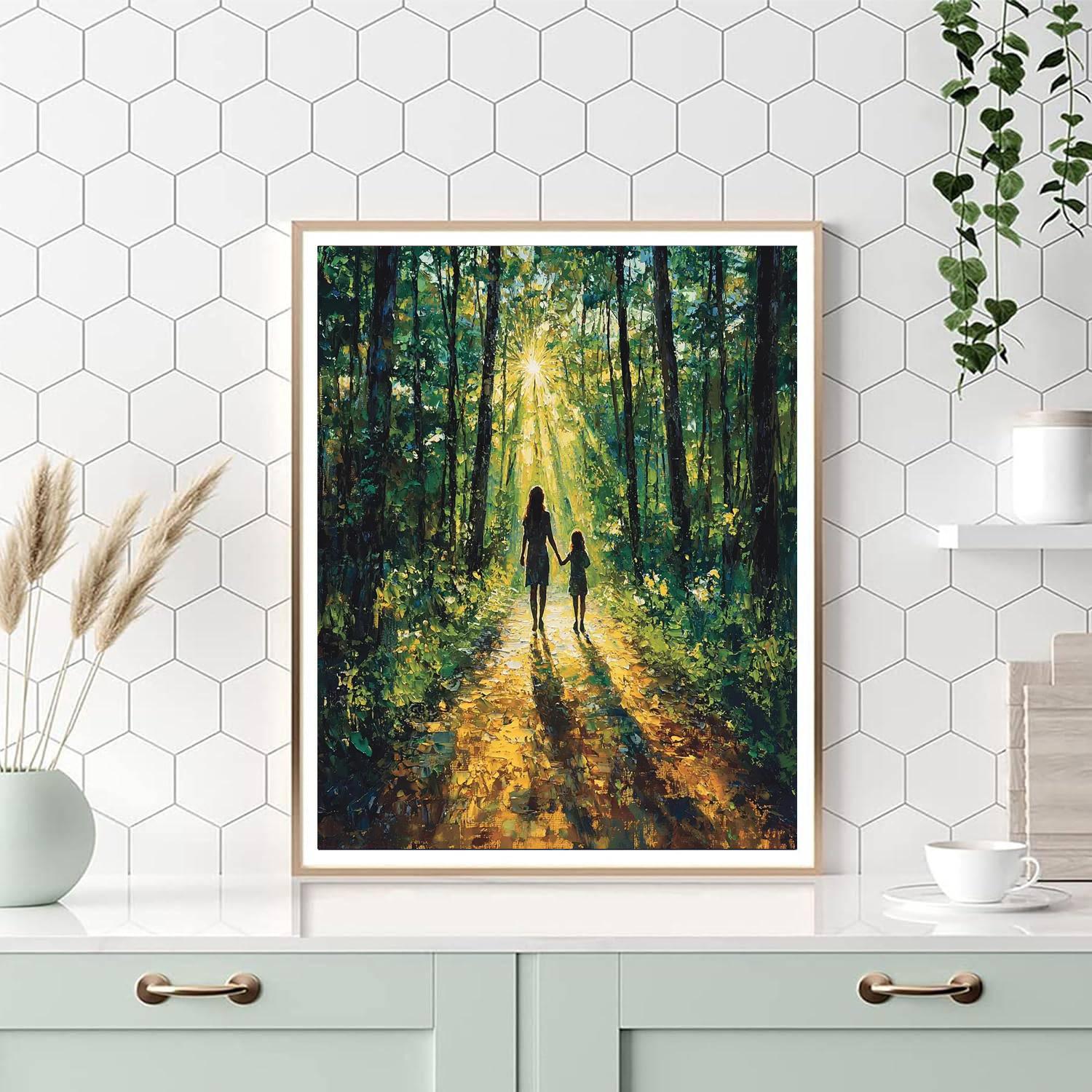 Joyful Sunlit Path Numbered Painting Kits