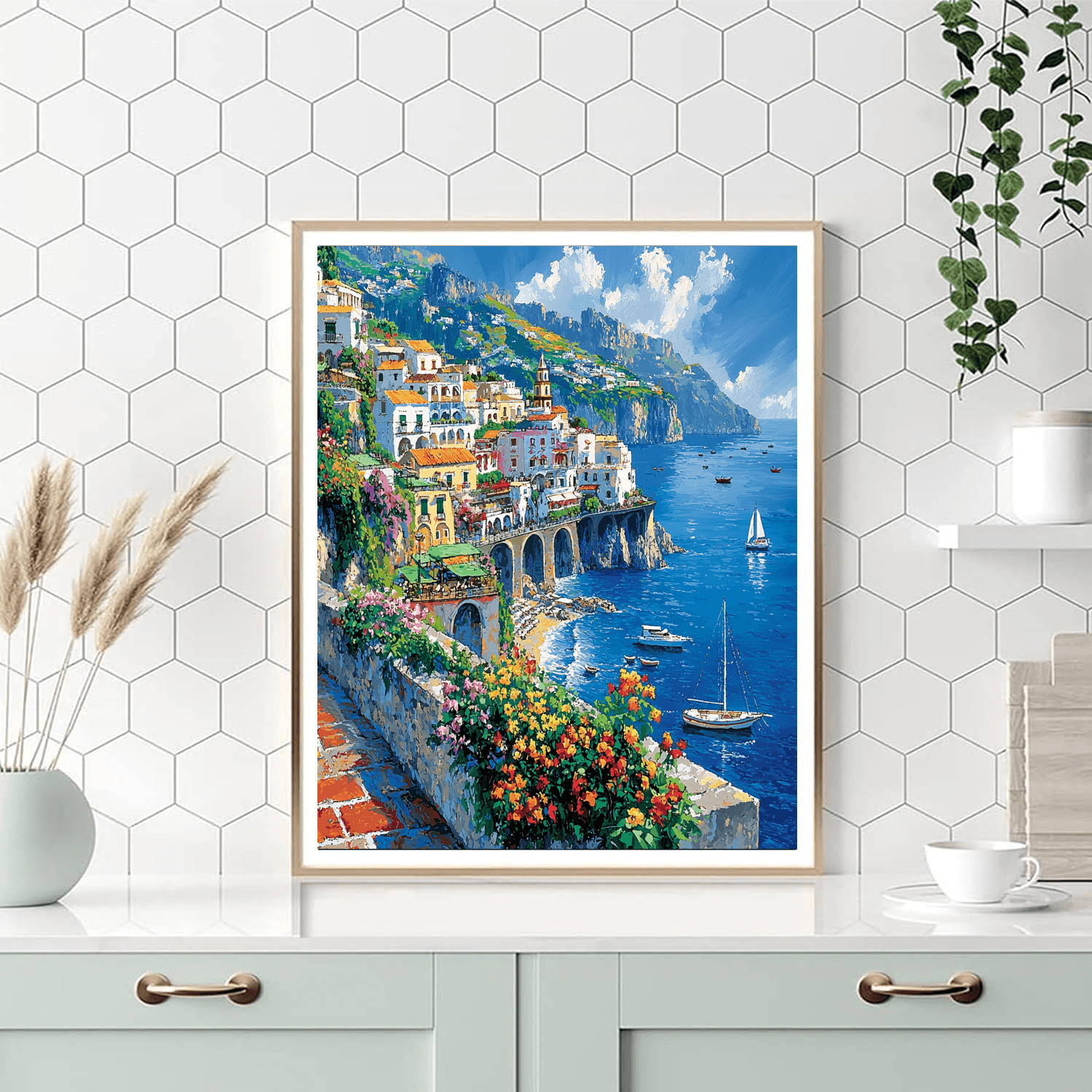 The Amalfi Coast - Campania Paint By Numbers Kits