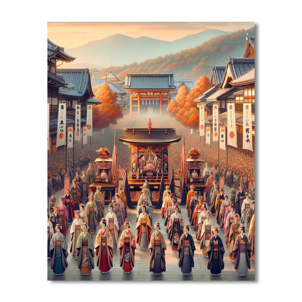 Jidai Matsuri - Kyoto, Japan Paint By Numbers Art
