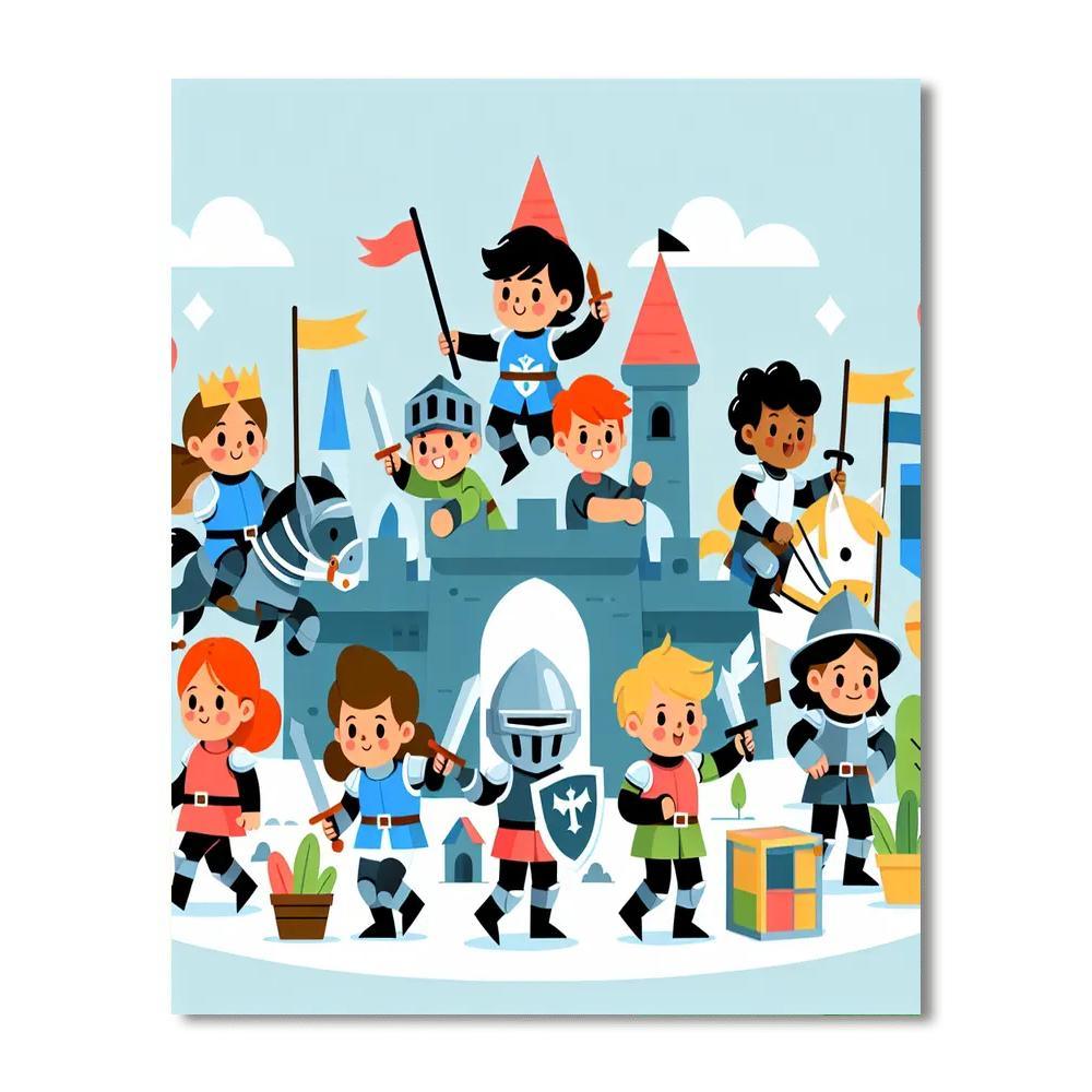 Knight's Chivalry Challenge Paint By Numbers