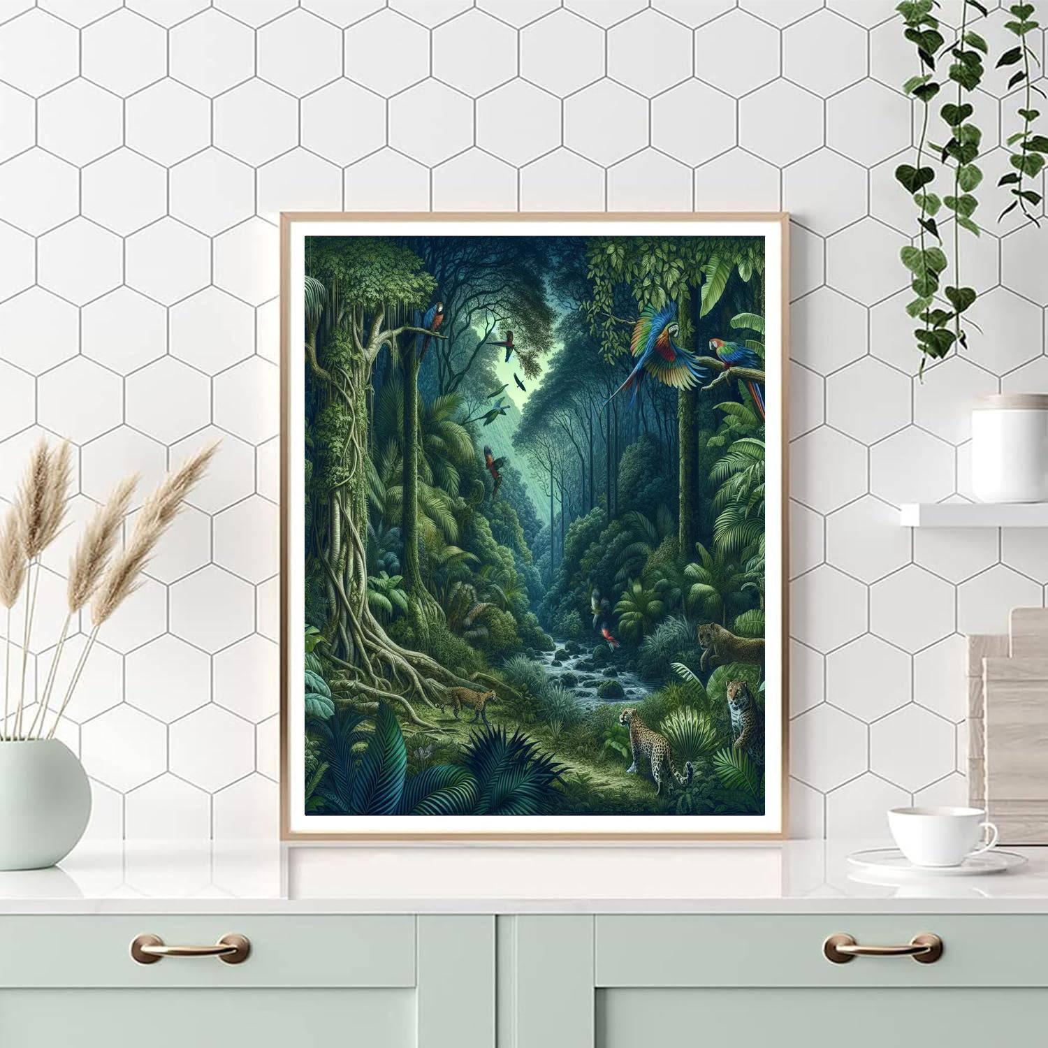 Ancient Jungle Enchantment Numbered Painting Kits