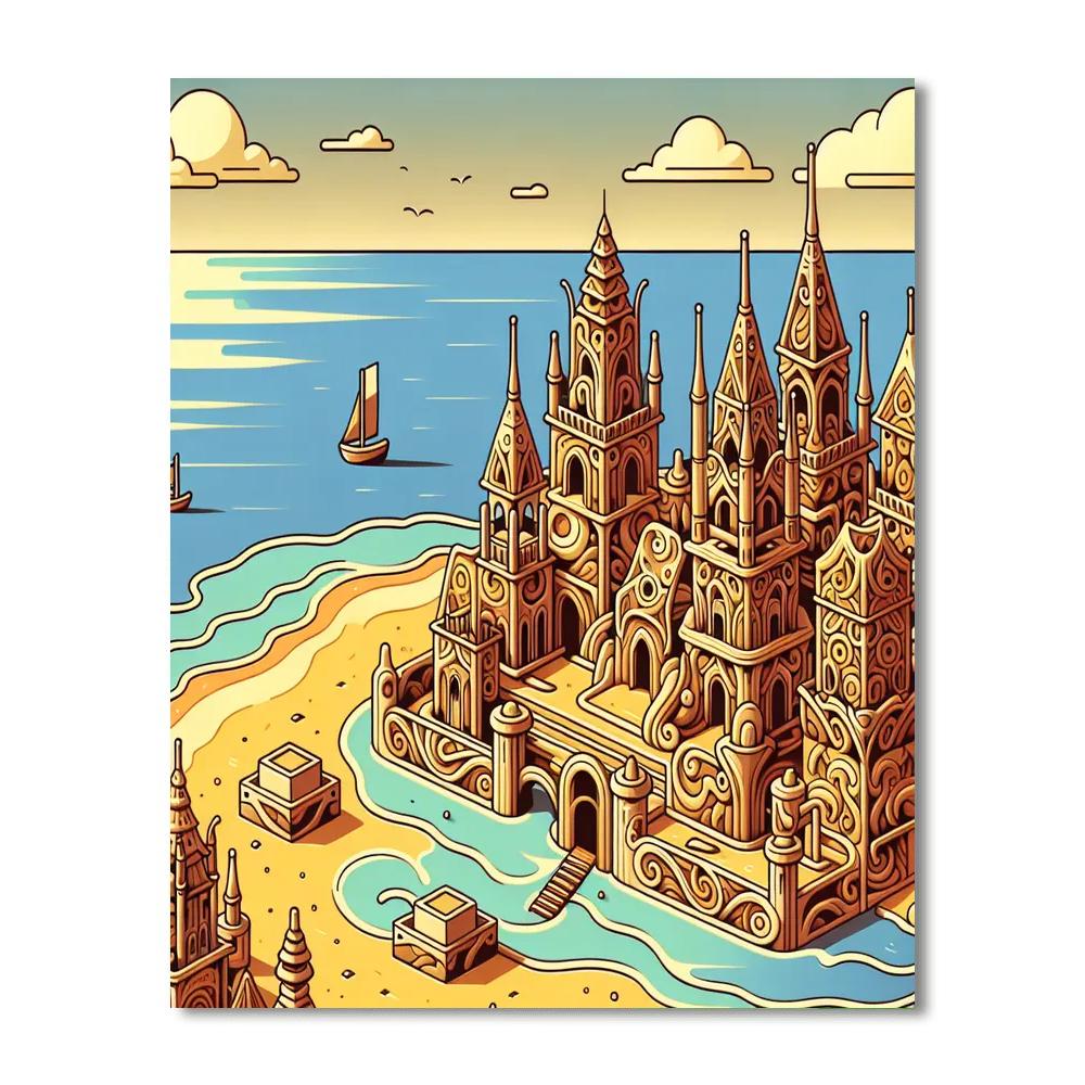 Sandcastle Spectacle Paint By Numbers Kits