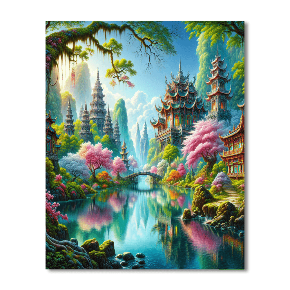 Mystical Eastern Serenade Paint By Numbers Kits