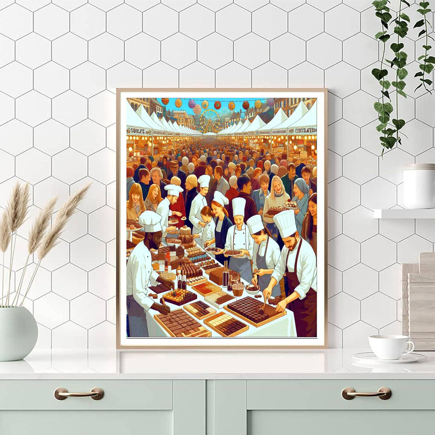World Chocolate Festival - United Kingdom Numbered Painting Kits