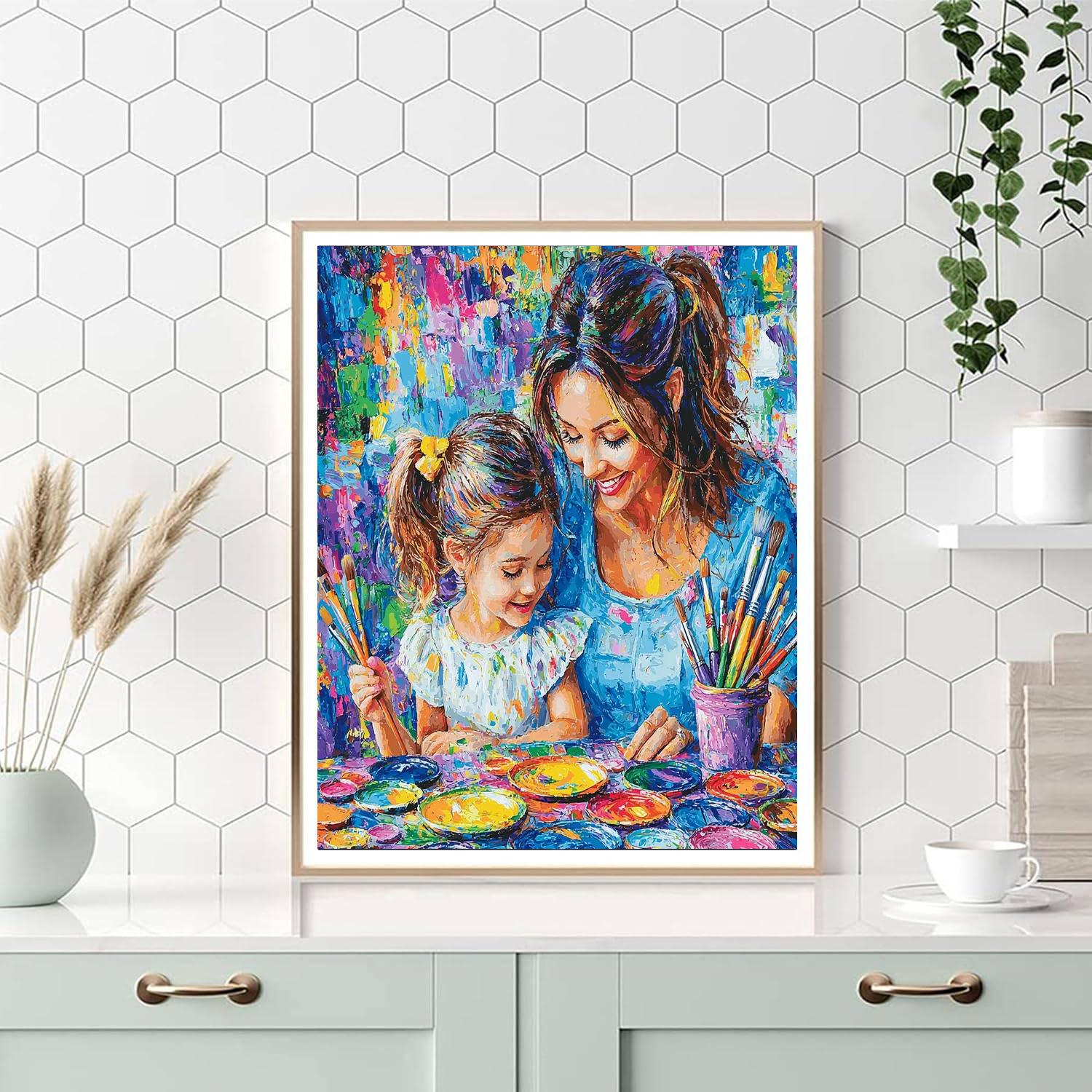 Mom's Little Artist Painting Number Kit