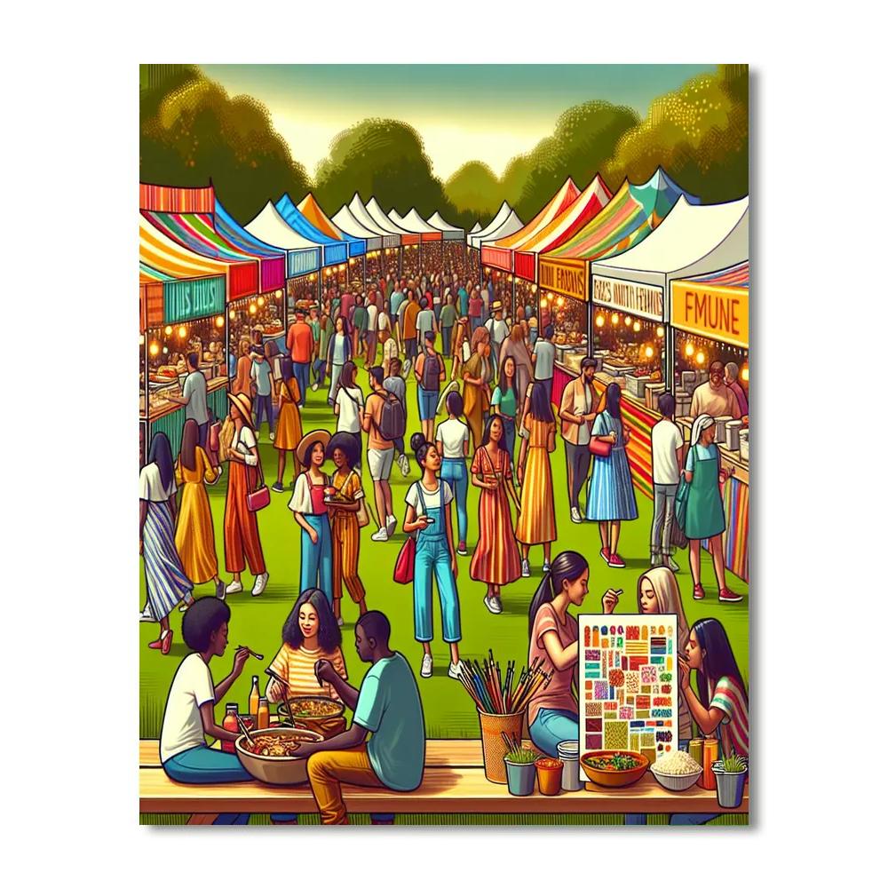 Taste Of Chicago - United States Number Painting