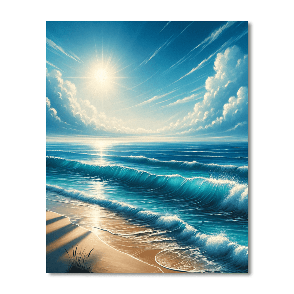 Ocean's Melody Serenity Paint By Number