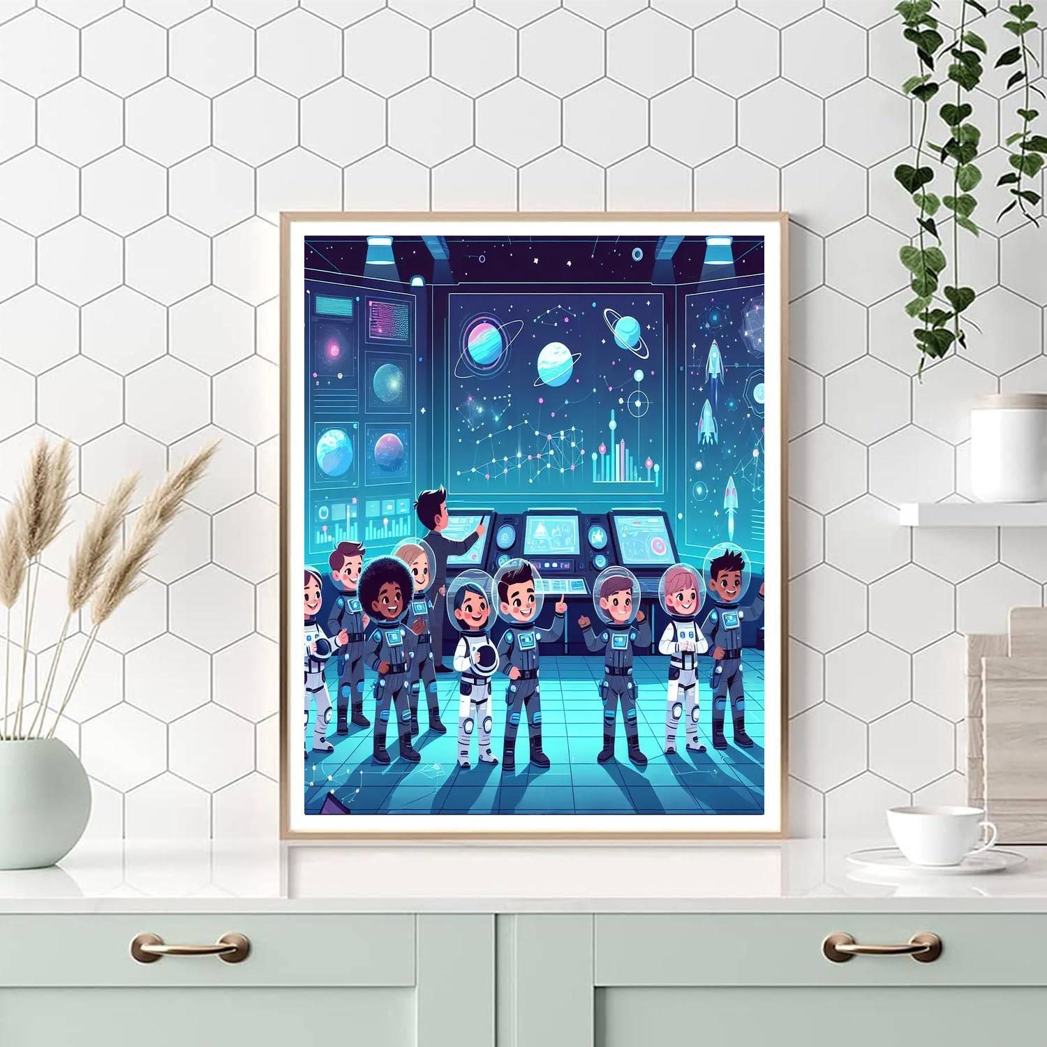 Space Adventure Training Paint By Color