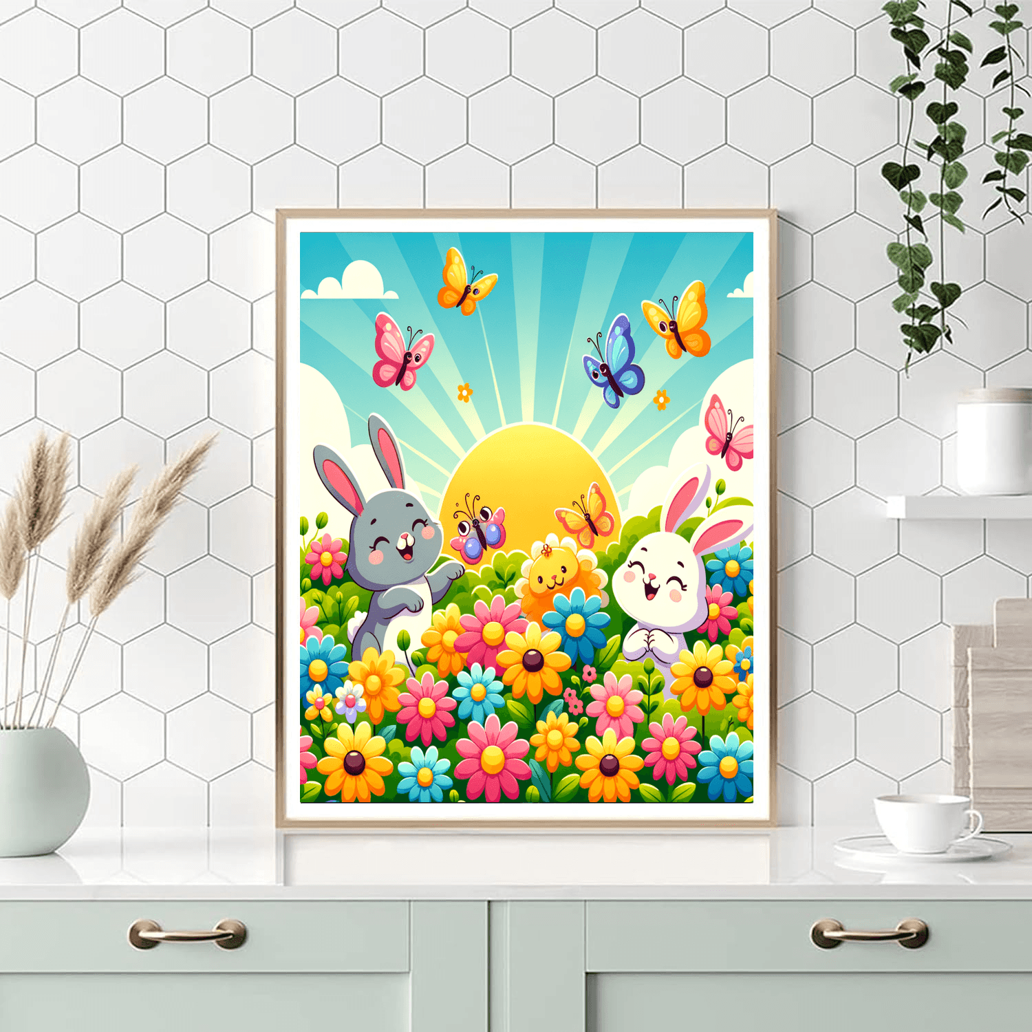 Cheerful Garden Friends Paint By Color