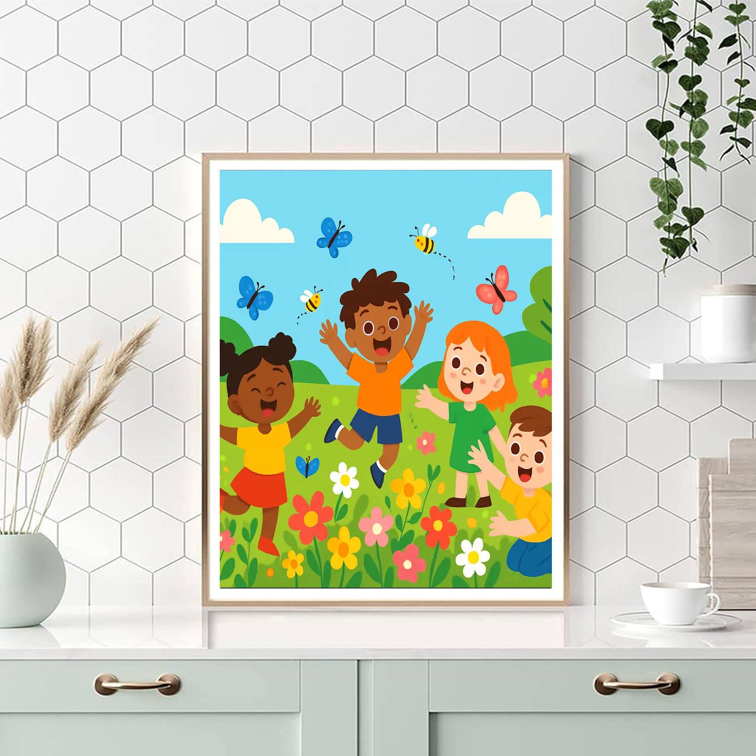 Festive Spring Fling DIY Paint By Numbers