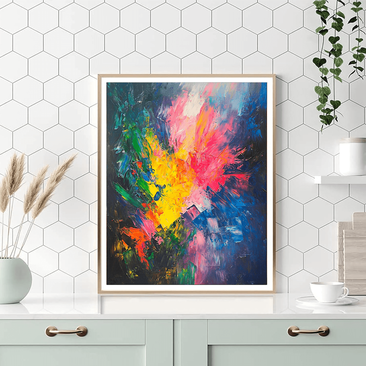 Jackson Pollock Inspired Energetic Dance Of Colors  Paint By Numbers Kits