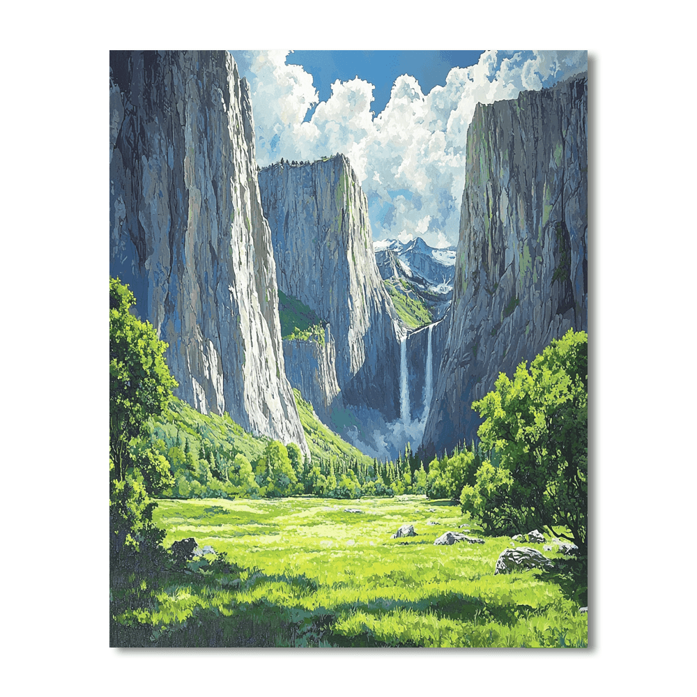 Yosemite Valley - California Numbered Painting Kits