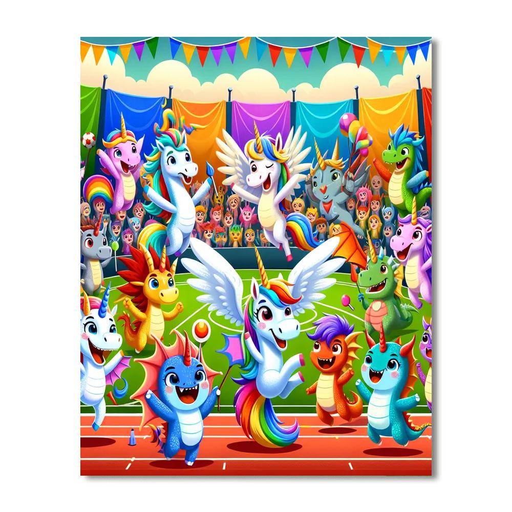 Fantasy Sports Showdown Painting Number Kit