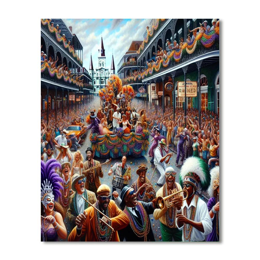 Mardi Gras In New Orleans - Usa Paint By Numbers