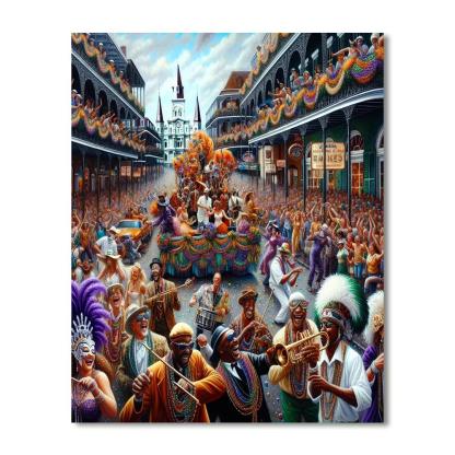 Mardi Gras In New Orleans - Usa Paint By Numbers