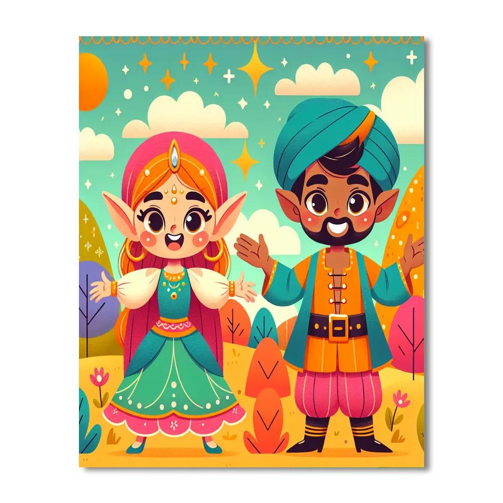 Friendly Fantasies Number Painting