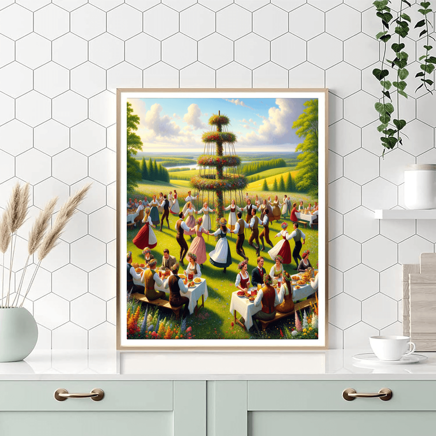 Midsummer Festival - Sweden Painting By Numbers Kit
