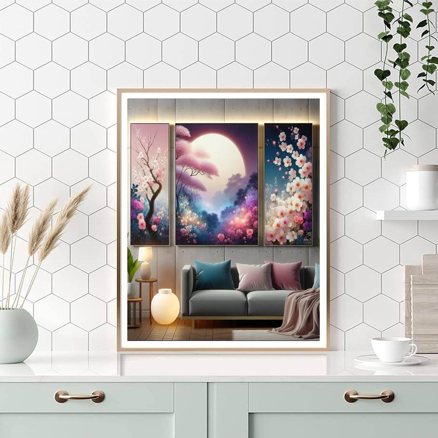 Twilight Blossom Wall Art Paint By Number