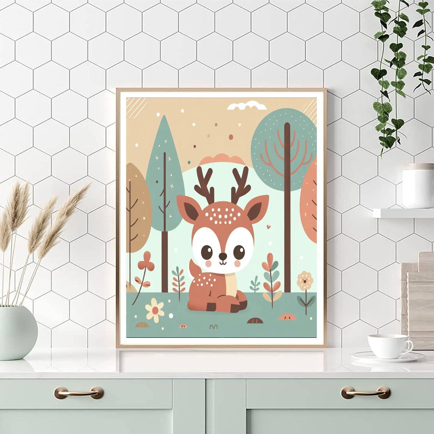 Playful Fawn Paint By Numbers