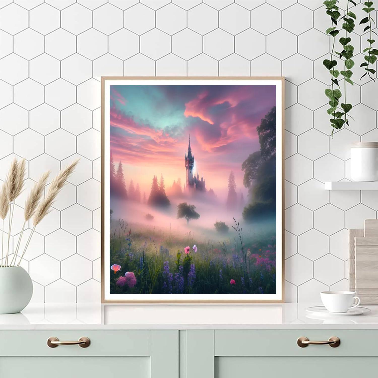 Rapunzel's Tower Dreamscape Numbered Painting Kits