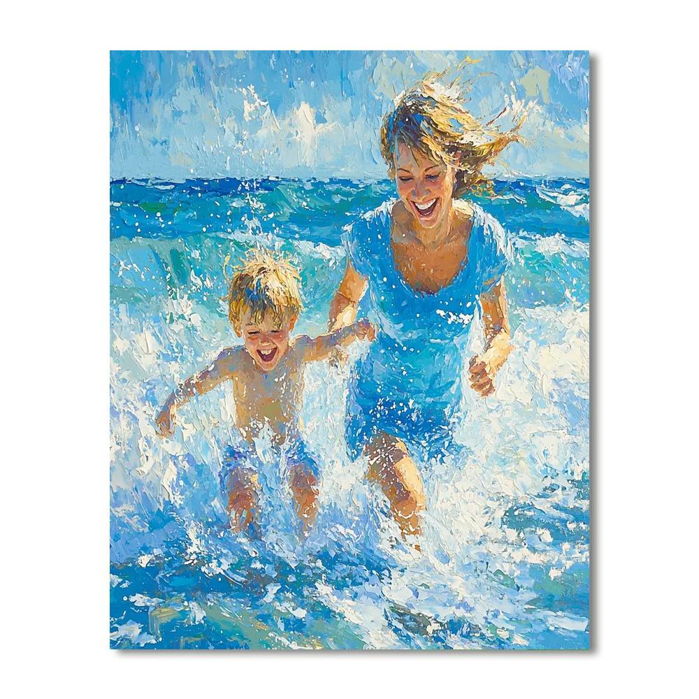 Embrace Of The Waves DIY Paint By Numbers