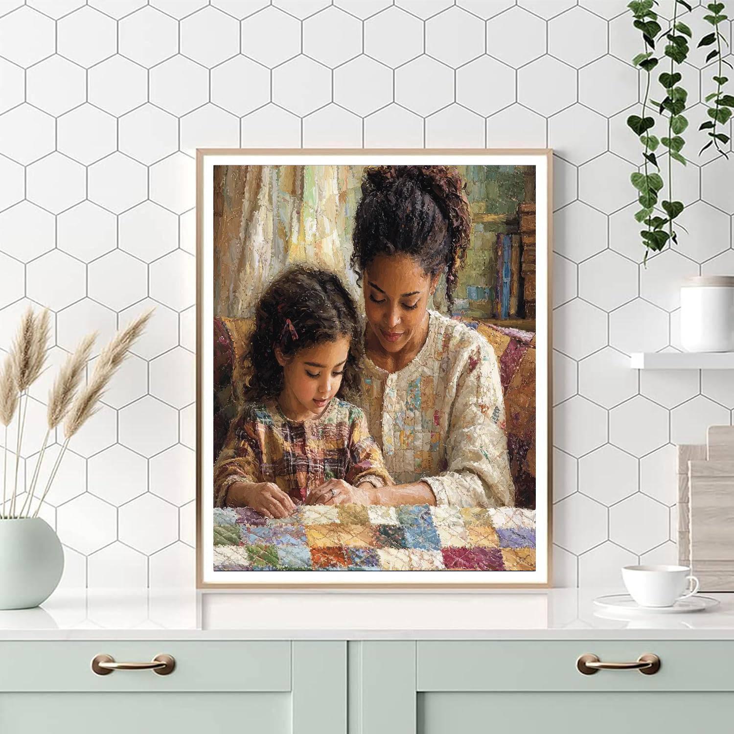 Mother's Quilt Of Love Paint By Number