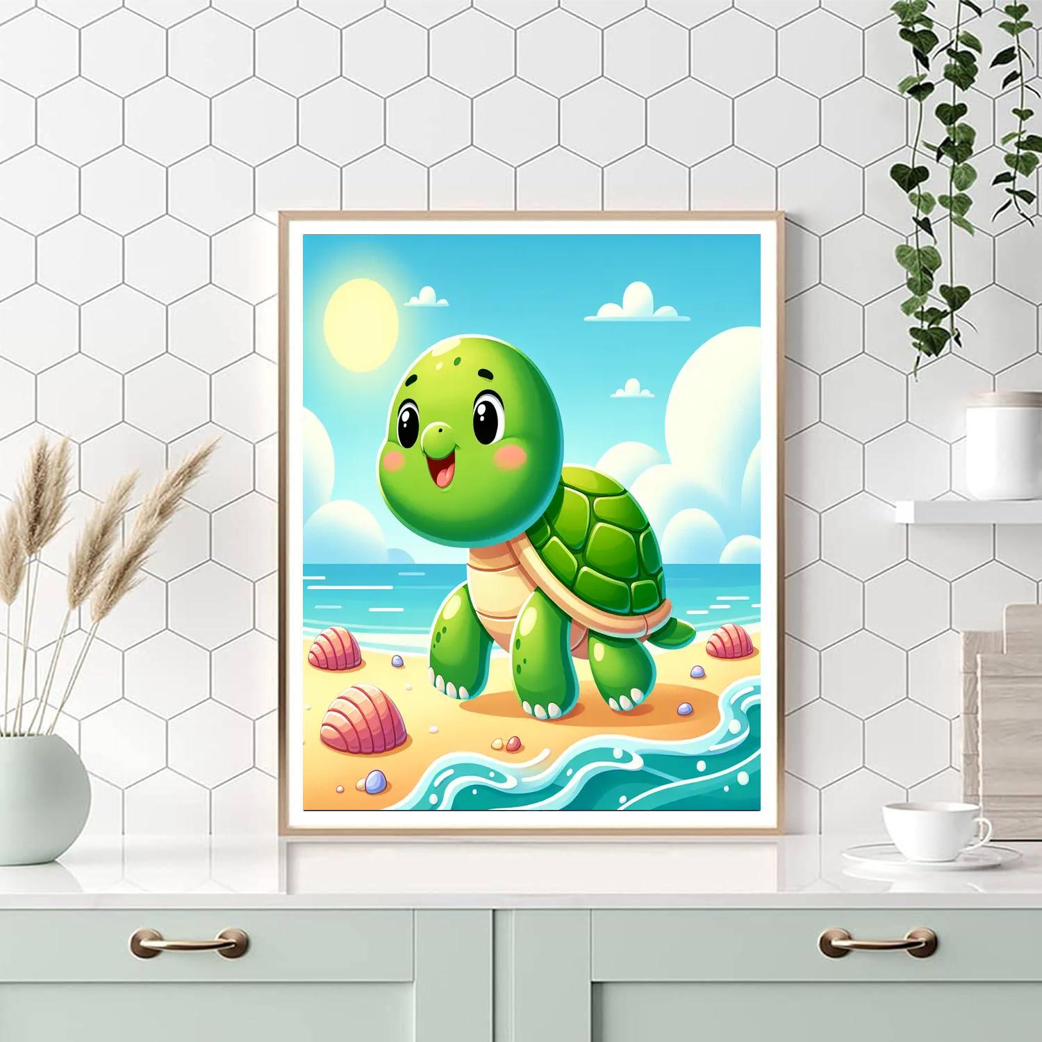 Friendly Turtle Numbered Painting Kits