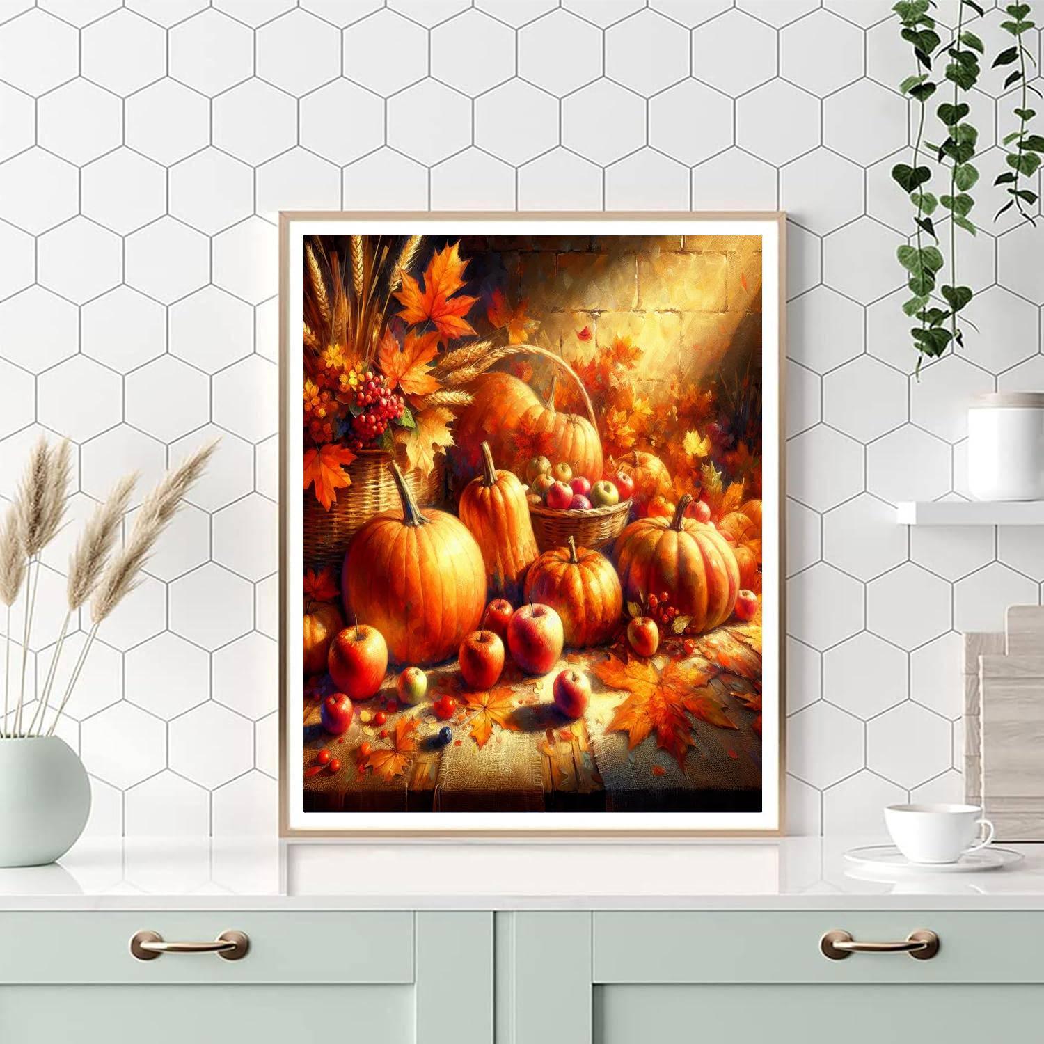 Energetic Autumn Harvest Paint By Numbers Art