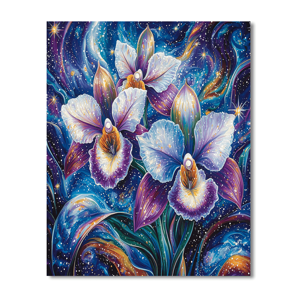 Georgia O'Keeffe Inspired Space Orchid Symphony  Paint By Numbers Kits