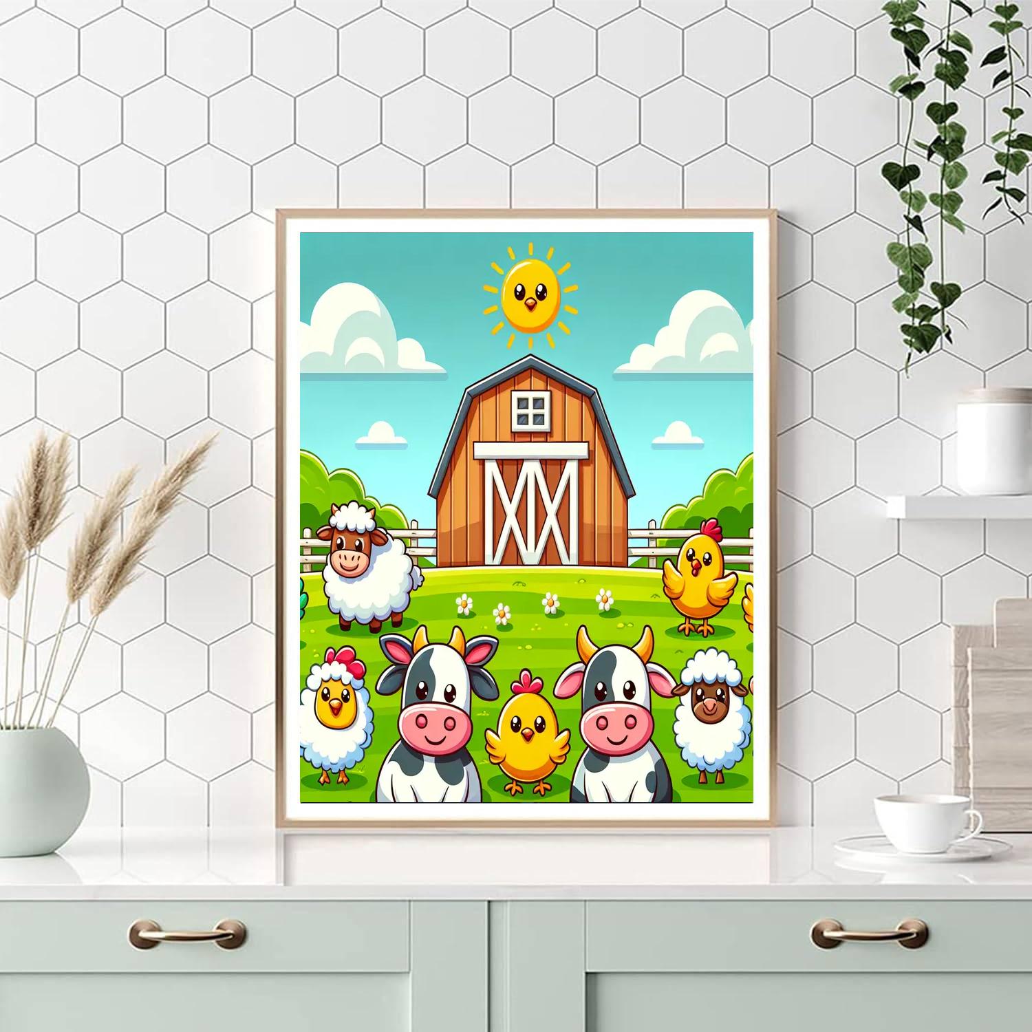Sunny Day In The Farm Numbered Painting Kits