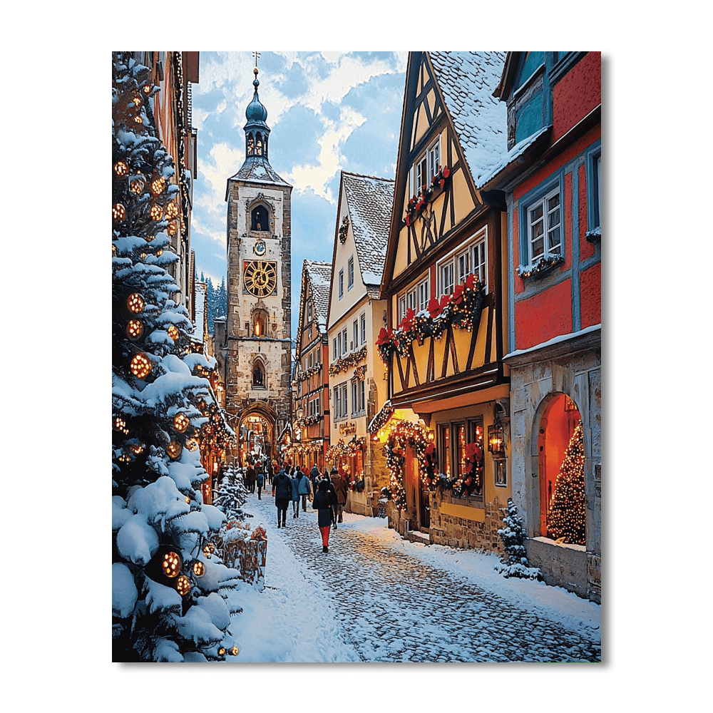 Rothenburg Ob Der Tauber Painting By Numbers Kit