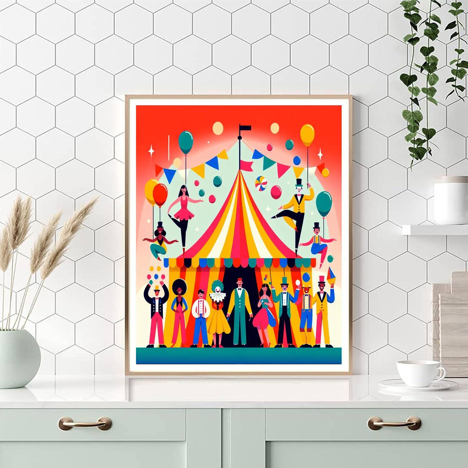 Circus Magic Numbered Painting Kits