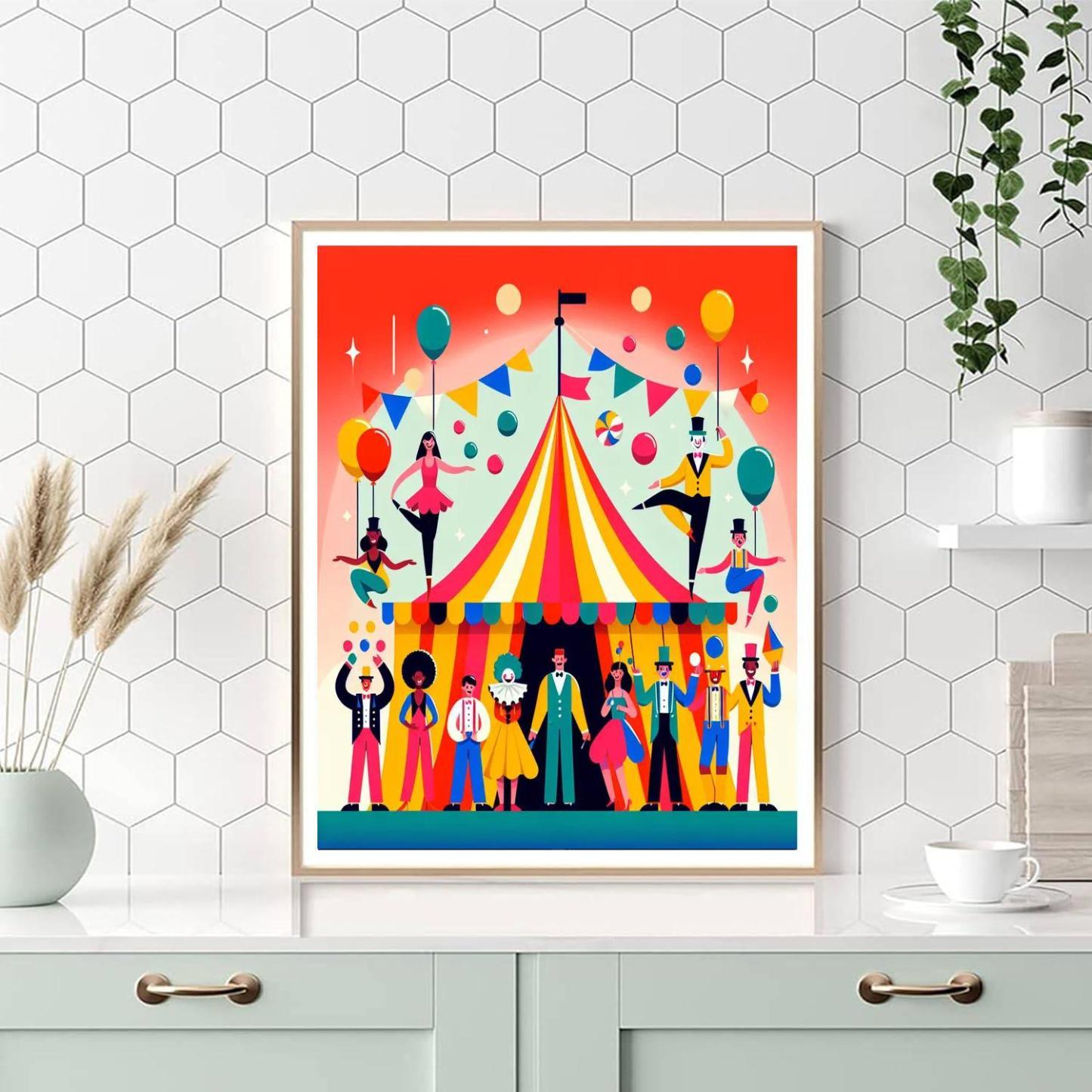 Circus Magic Numbered Painting Kits
