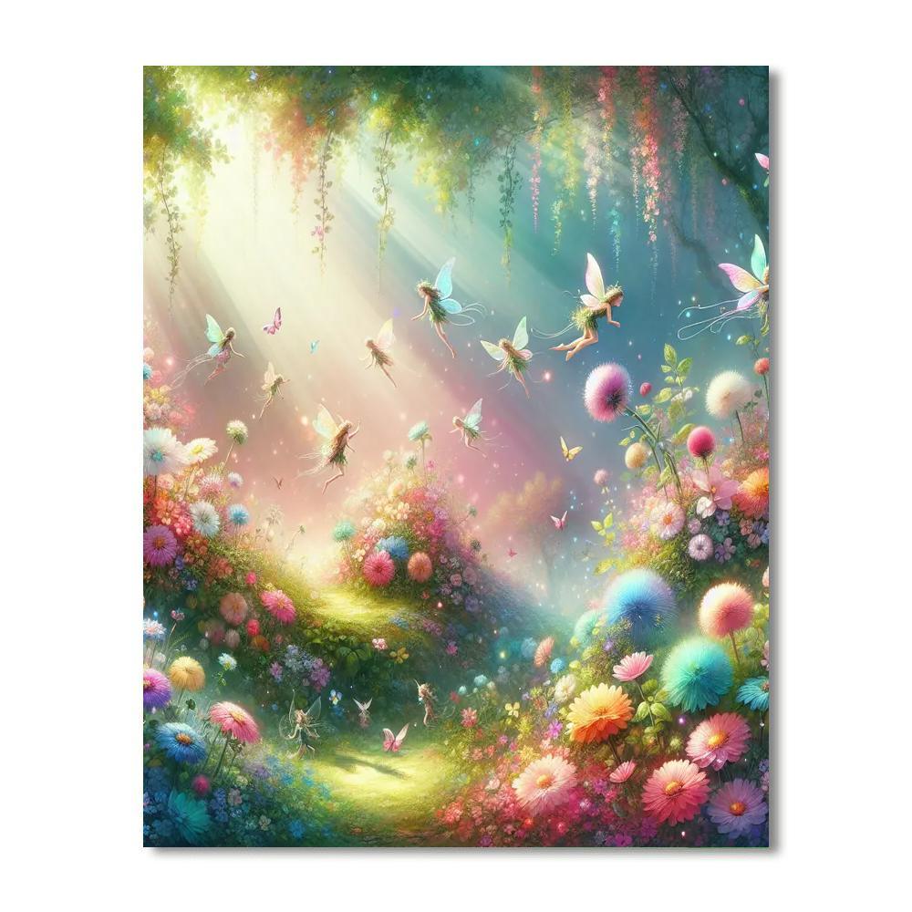 Enchanted Fairy Tale Garden DIY Paint By Numbers