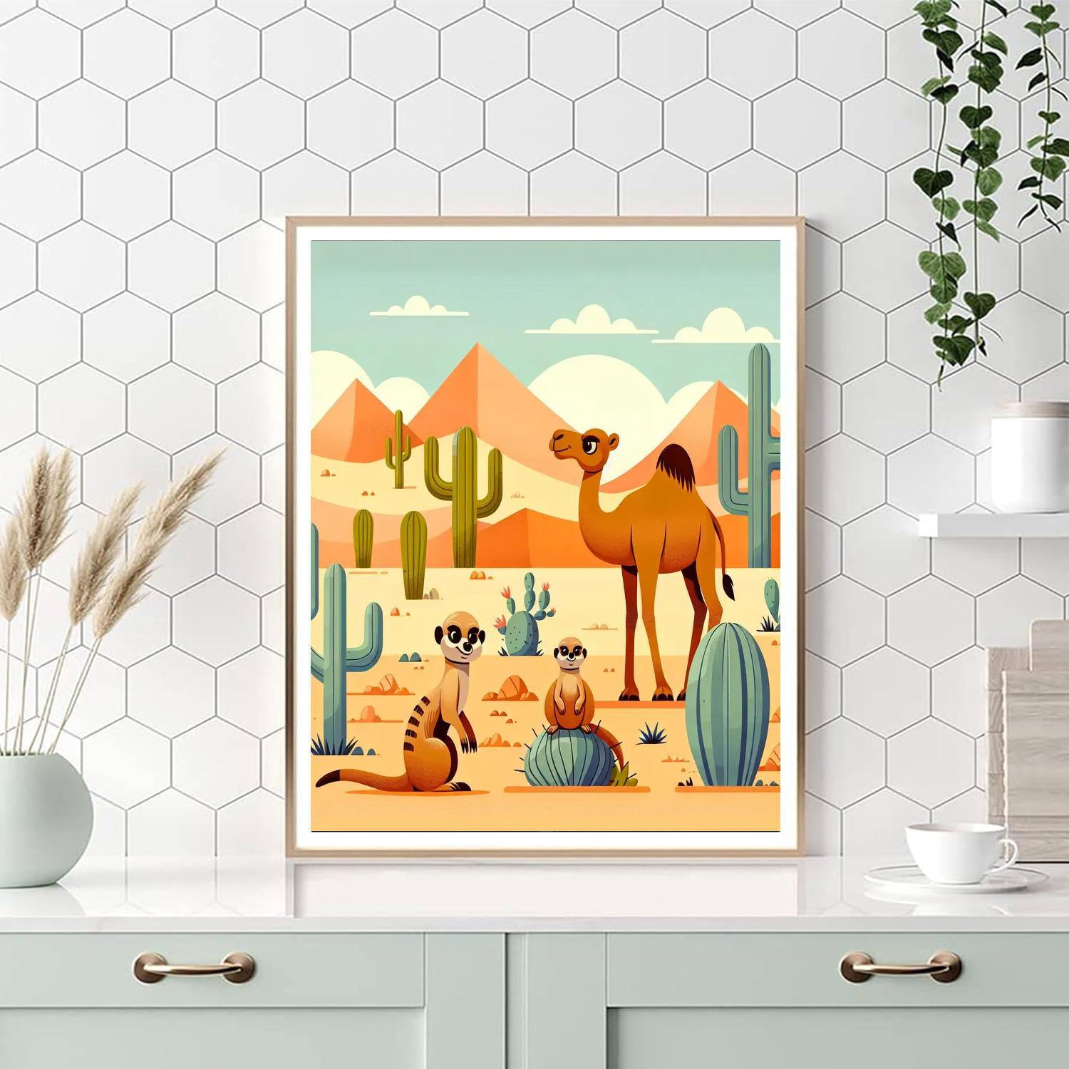 Desert Safari Journey Painting By Numbers Kit