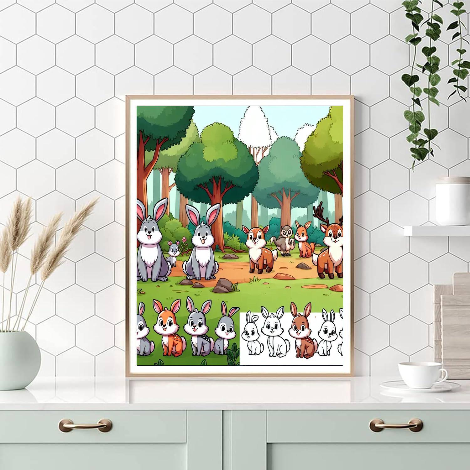 Forest Animals Adventure Numbered Painting Kits