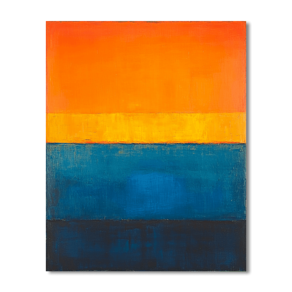 Mark Rothko Inspired Rothko's Urban Sunrise  Painting By Numbers Kit
