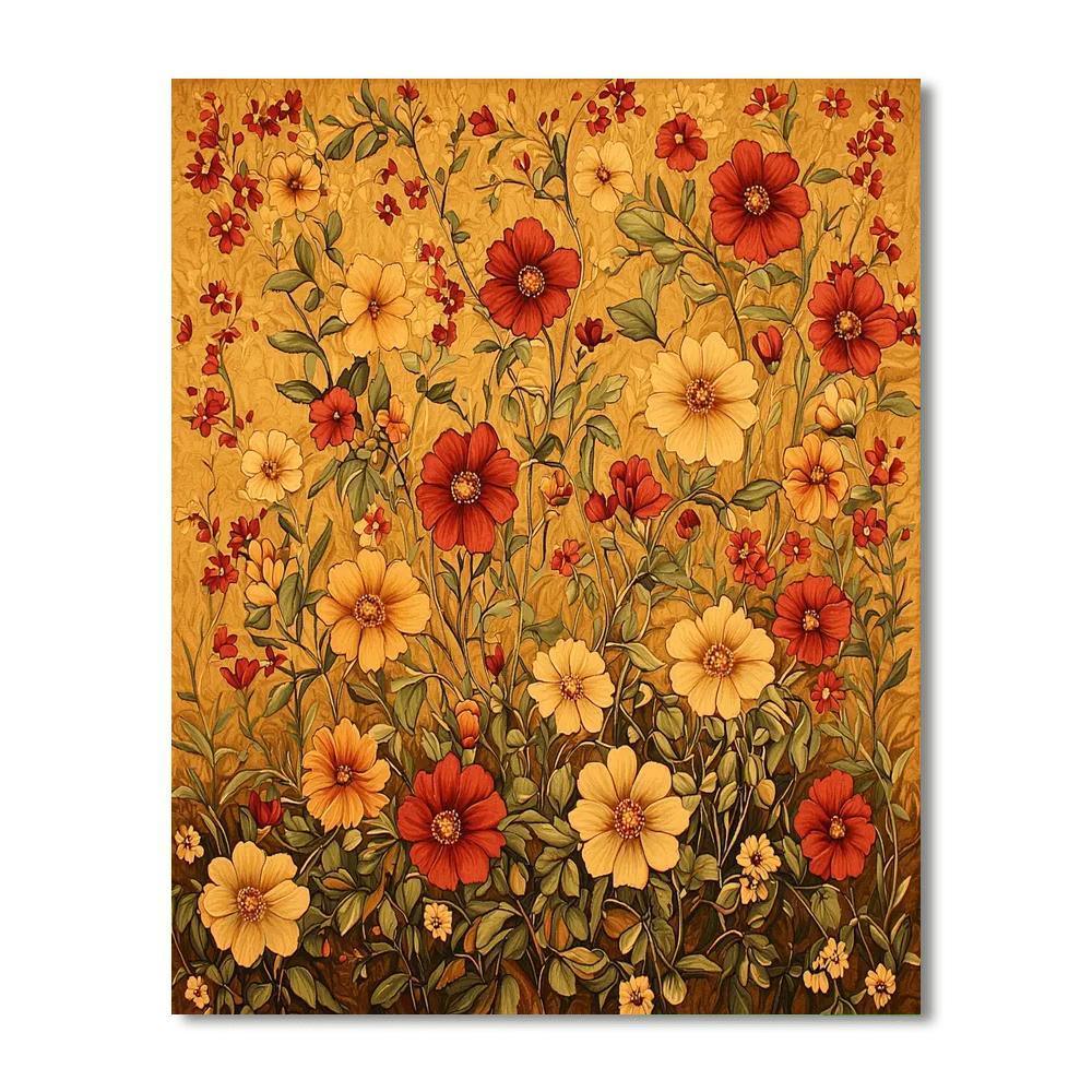 Nandalal Bose Inspired Eternal Blossom Symphony  Painting Number Kit