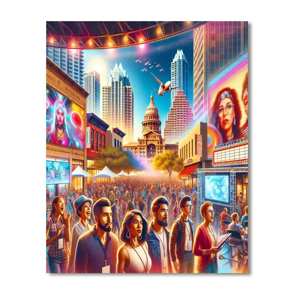 South By Southwest - Usa Number Painting