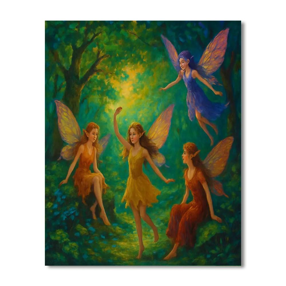 Fairy Woodland Tale Number Painting
